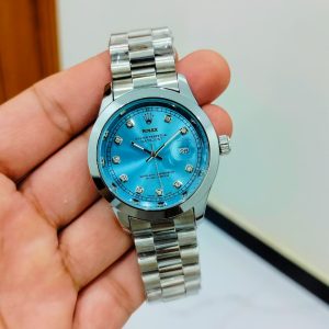 Rolex Men's Date Just Stainless steel Chain Date Working Good Quality