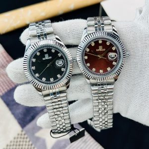 Reward Premium Watch For Men Stainless Steel  Chain Dual Clip Butter Fly Lock Stone Dial Date Working Water Resistant Famous Model