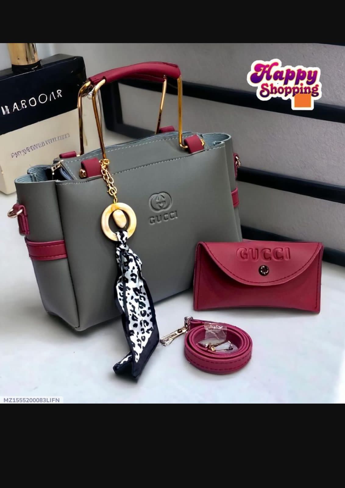 👜 CHANNEL 2 Pcs Bag Set for Girls – Soft Leather Shoulder Bag & Crossbody Bag - Image 3